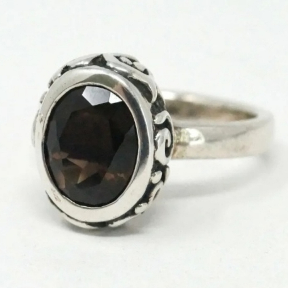 Vintage Retired Silpada Smoky Topaz Ring